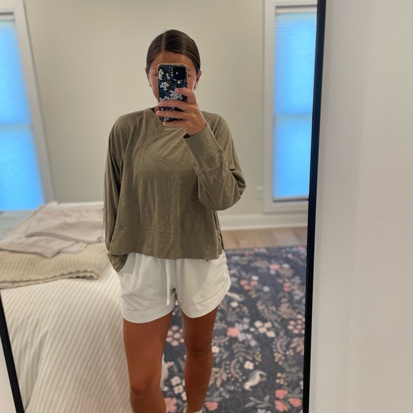 Athleta Classic Slub Long Sleeve Women's Top - Picture 5 of 5